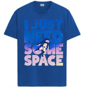 Blue Anime “I Just Need Some Space” T-Shirt