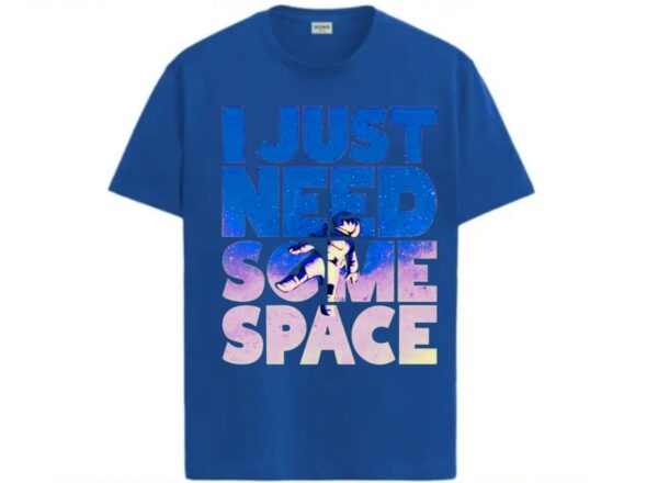 Blue Anime “I Just Need Some Space” T-Shirt