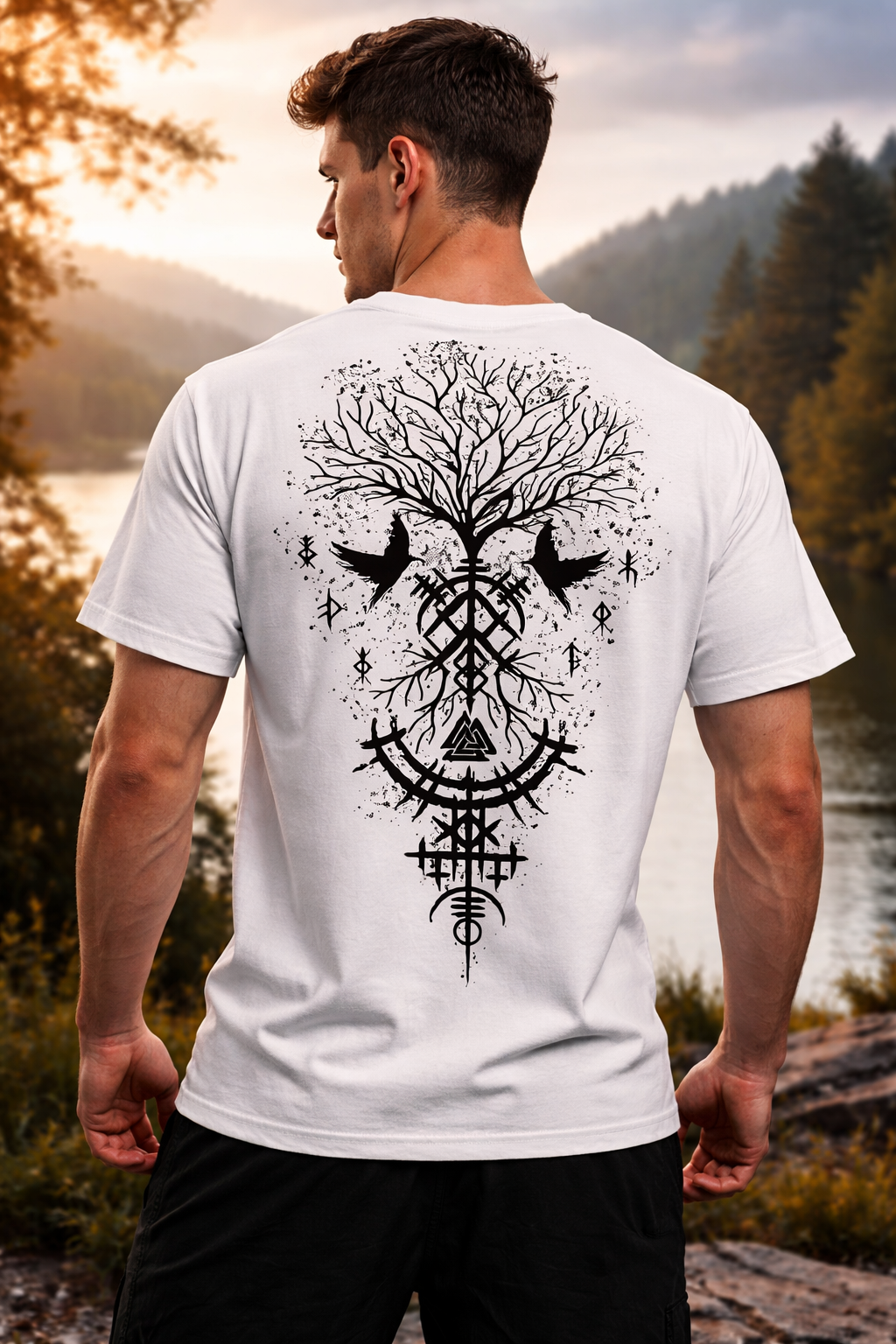 printed dark blue tshirt (copy)