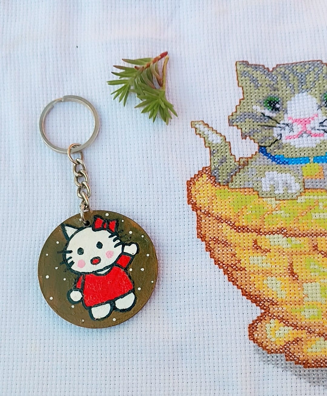 AVF Fashion Wear Cute Cartoon Round Keychain – Stylish Anime Inspired Key Holder