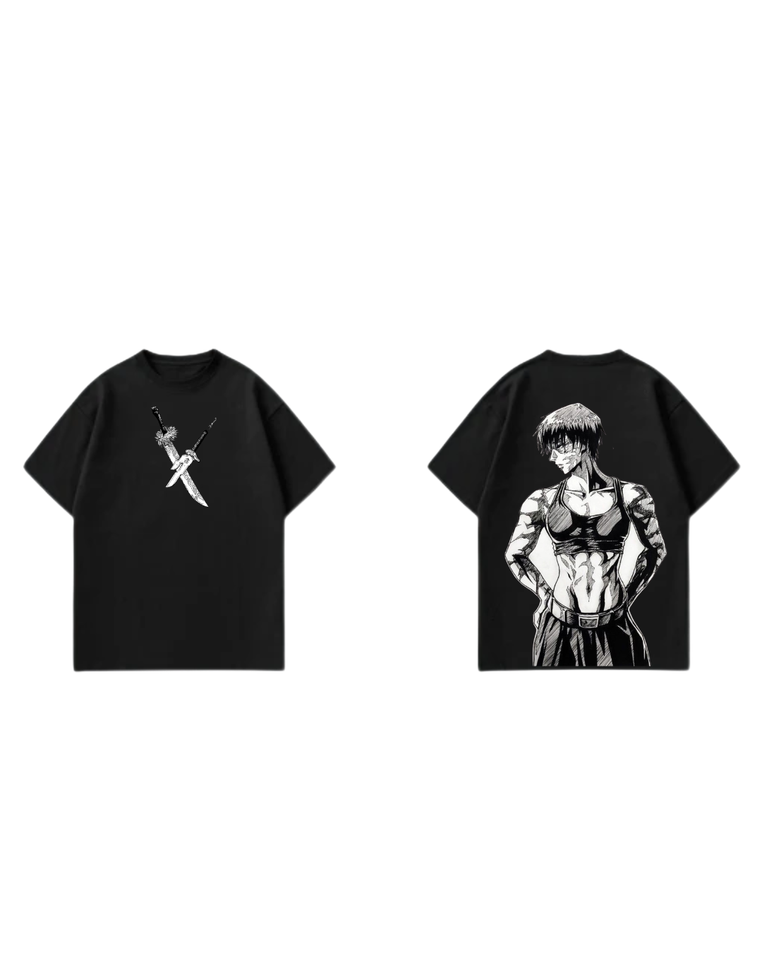 Unisex Anime Gym Streetwear Oversized T-Shirt