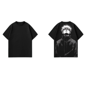 Gojo Satoru Oversized Anime Graphic T-Shirt – Black