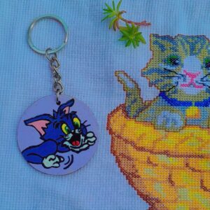 The Rivalry Collection: Tom & Jerry Handcrafted Pop-Art Medallion Keychains