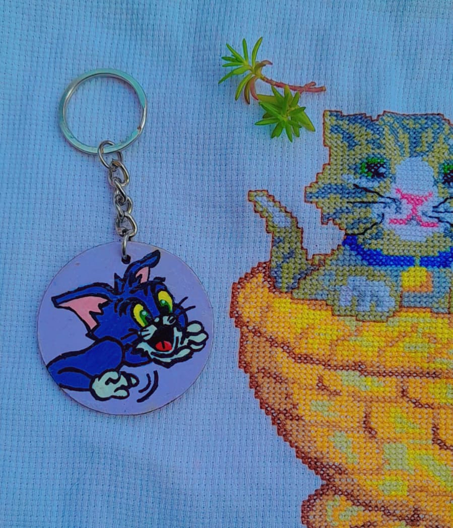 The Rivalry Collection: Tom & Jerry Handcrafted Pop-Art Medallion Keychains