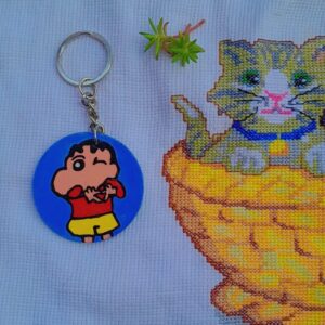 The Nohara Spirit: Hand-Painted Artisan Shin-chan Collectible Keychain