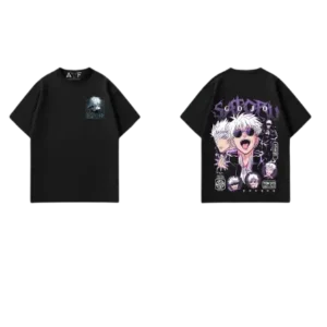 Cursed Shrine Awakening – Anime Aesthetic Graphic T-Shirt