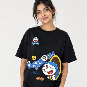 Doraemon Pop Street Oversized T-Shirt – Playful Icon Edition